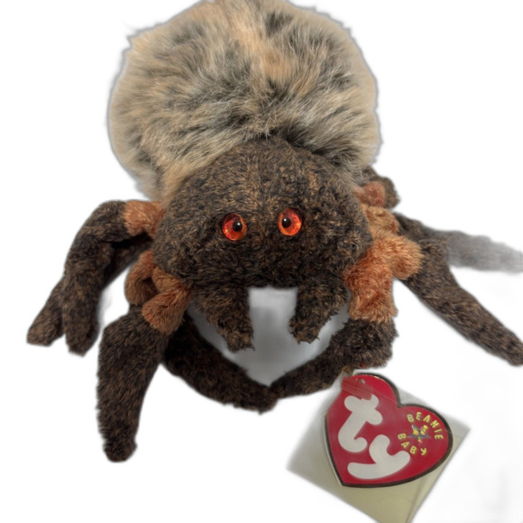 Ty Beanie Baby HAIRY the Spider/Tarantula Nostalgic Ty Plush Stuffed Animal Toy - Picture 1 of 5